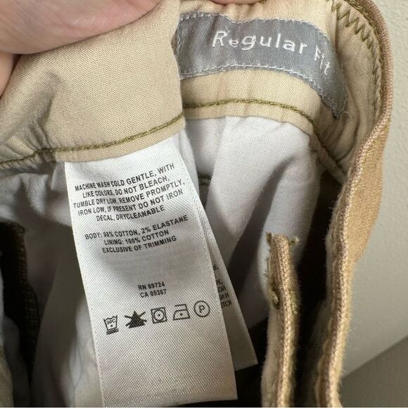 Columbia Men's Green Beige Flex ROC Canvas Cargo Utility Stretch Pants 48x32 - Picture 14 of 15